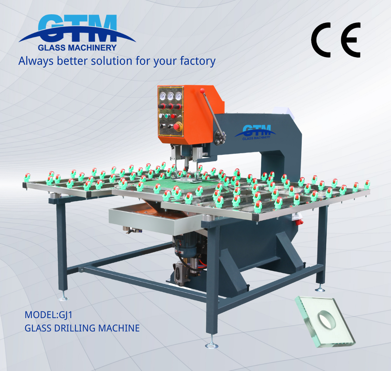 Glass drilling machine