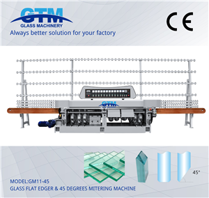 Máy mài phẳng kính GM11-45 và máy cắt góc 45 độ