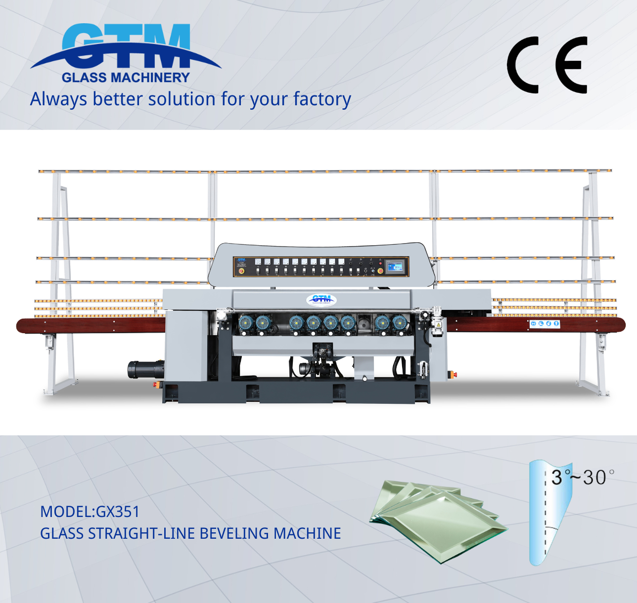 glass mirror polishing machine