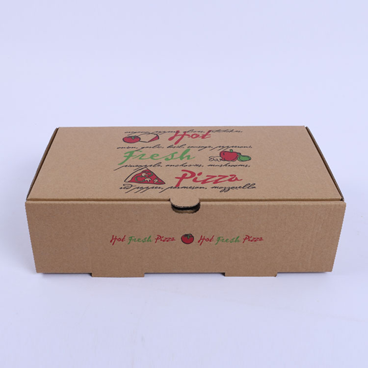 Custom Made Takeout Food Packaging Cardboard Box Rectangular Pizza Box