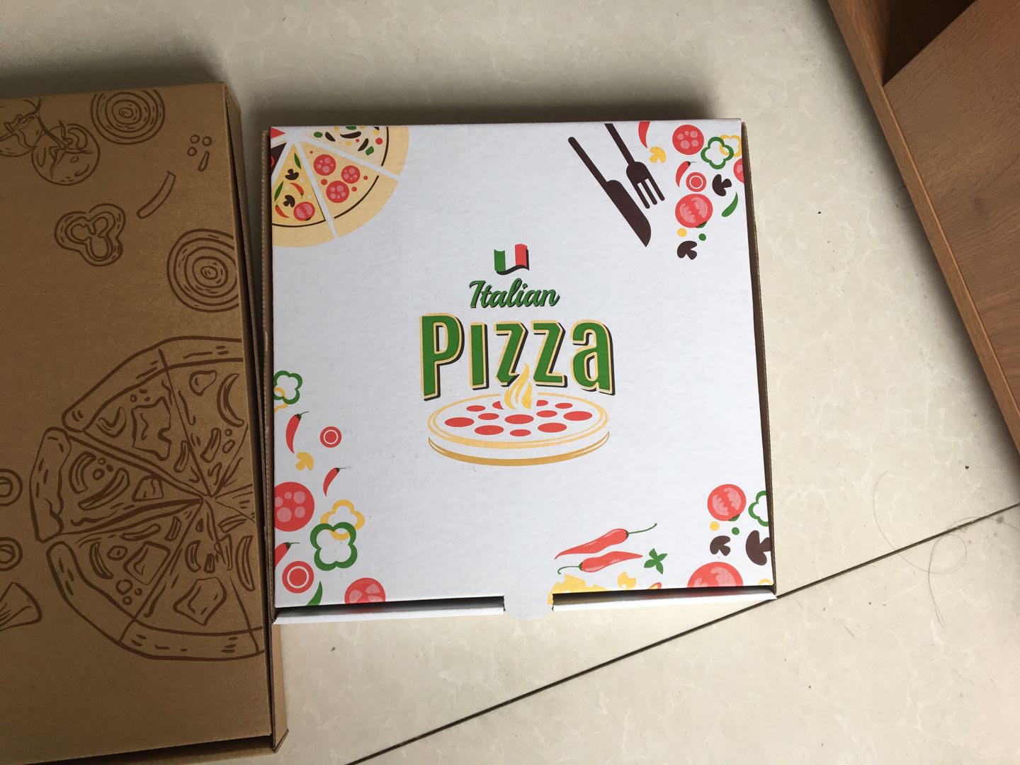 E flute pizza box