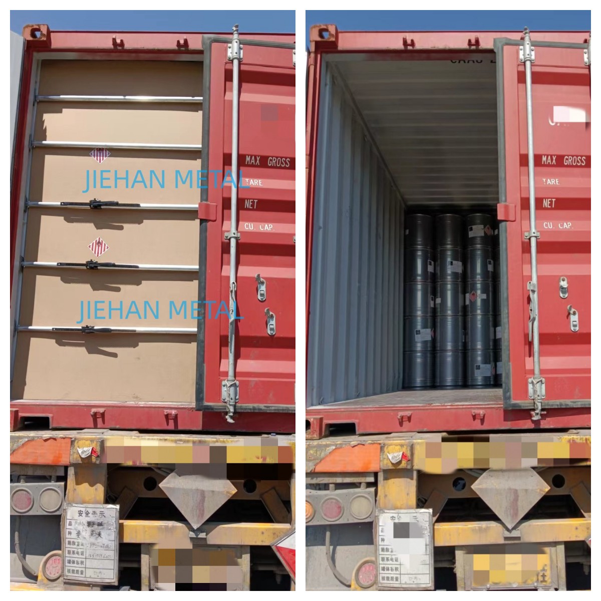 aluminum powder export container loading on June.13