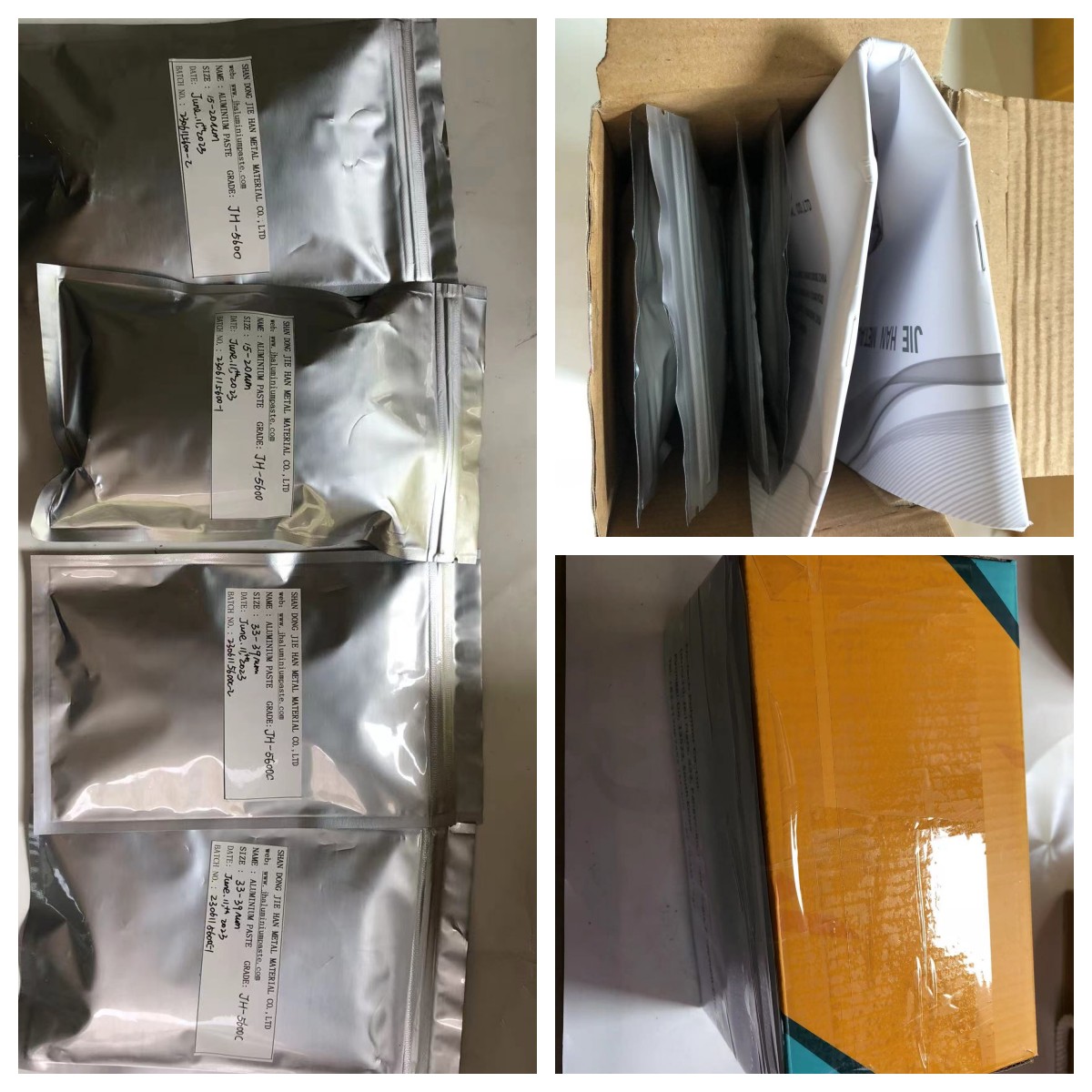 Pengiriman pasta aluminium sampel yang terbawa air pada 15 Juni