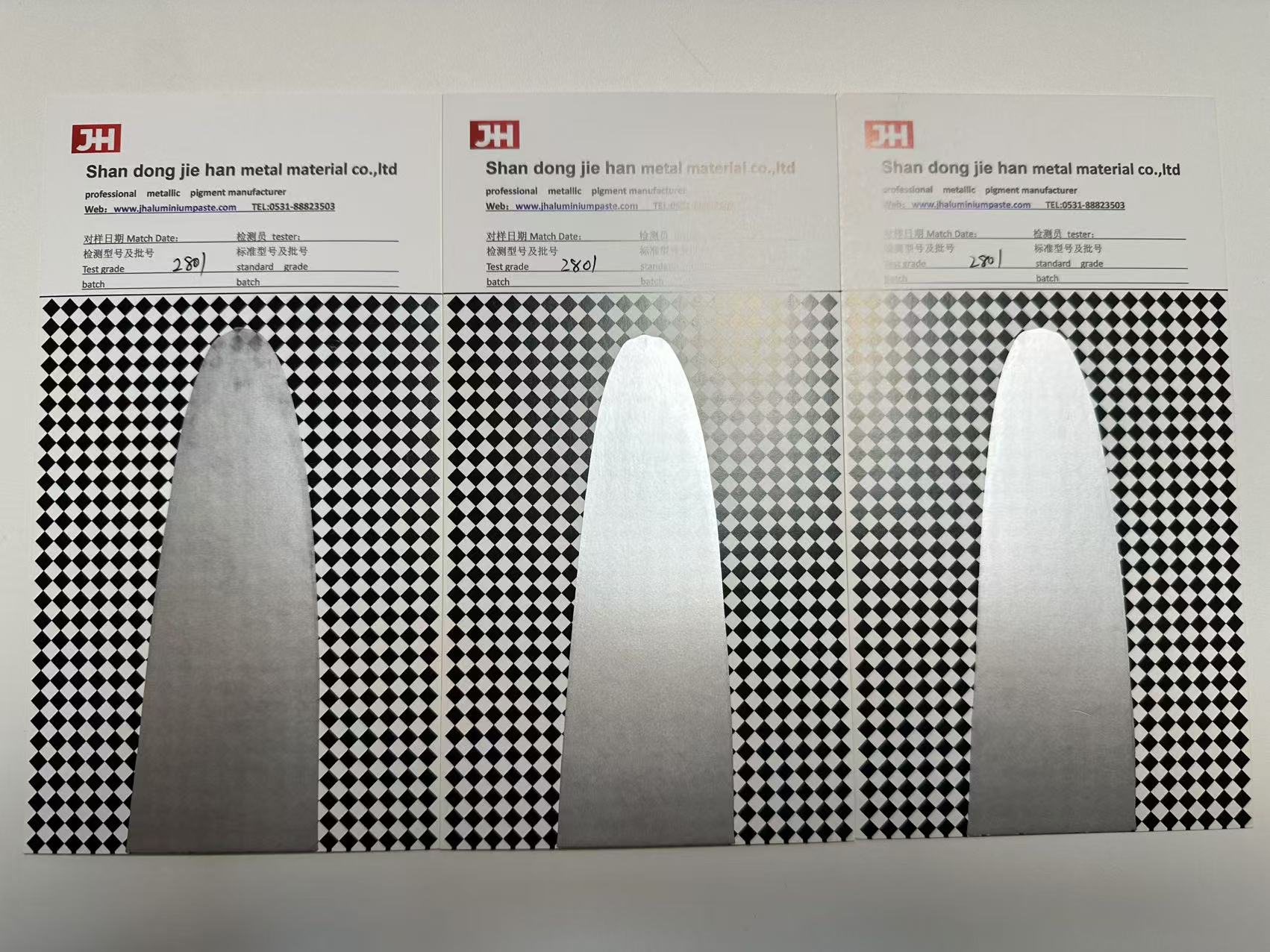 JIEHAN aluminium paste sample 2801