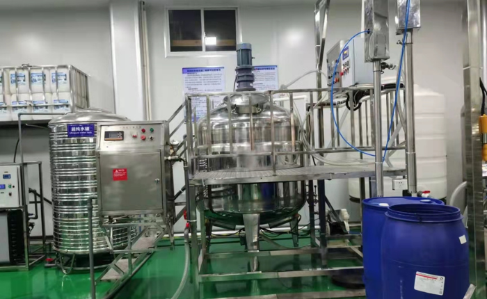 The washing and chemical products making machine