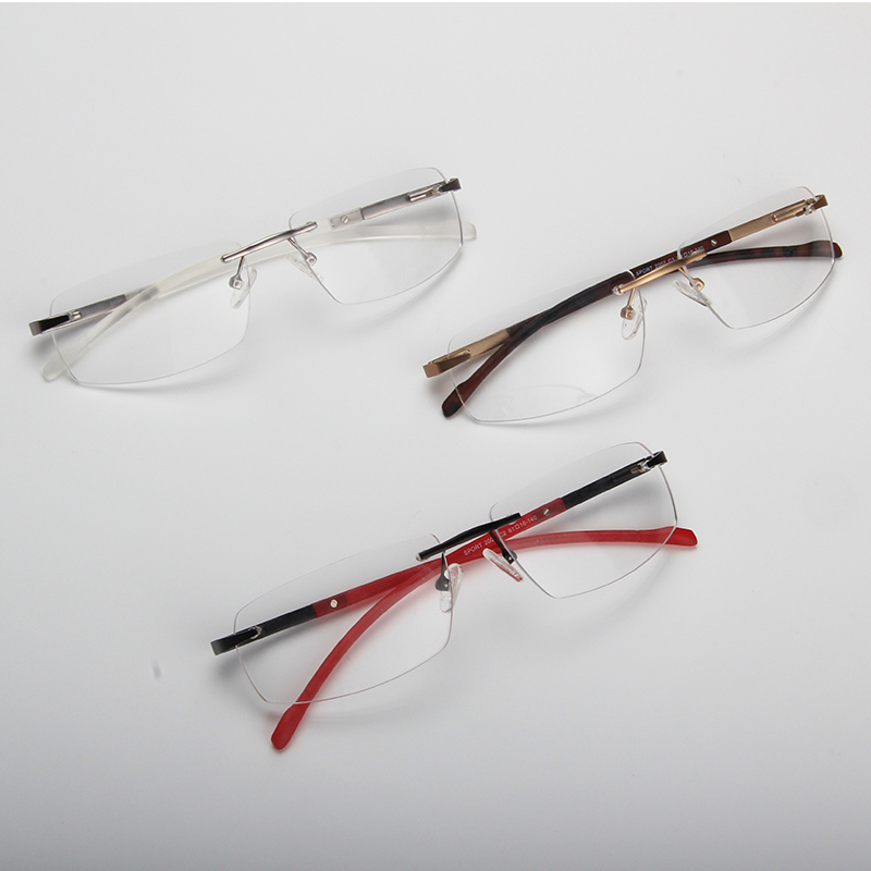 Rimless Sport Metal Men Optical Frames