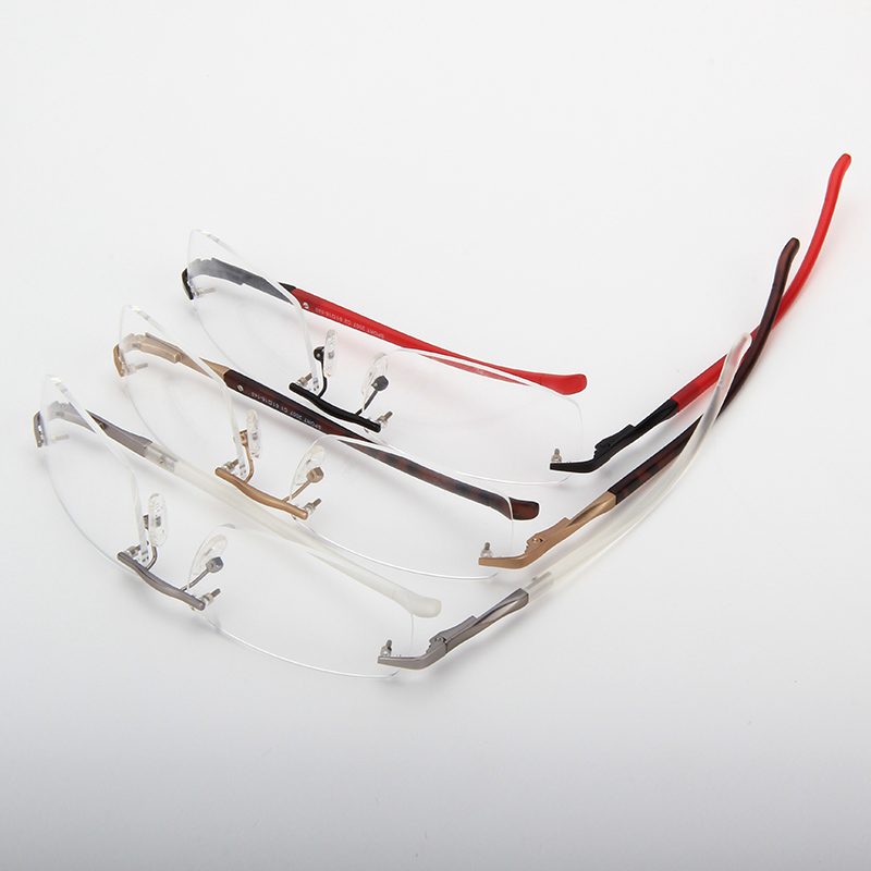 Rimless Sport Metal Men Optical Frames