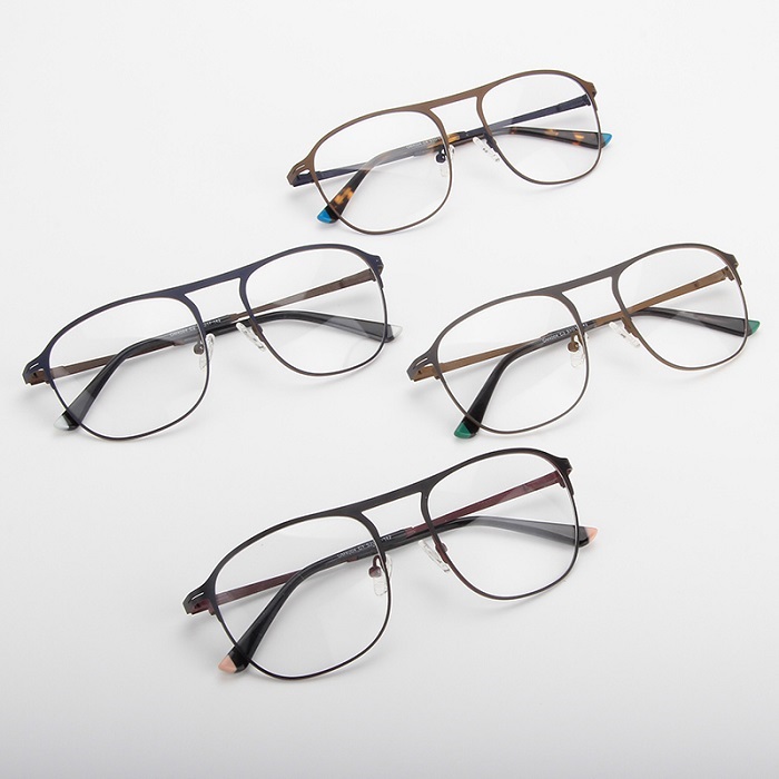 Fancy Design Metal Men Optical Frame Without Bridge