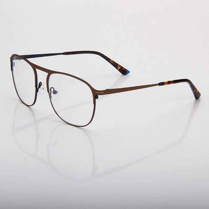 Fancy Design Metal Men Optical Frame Without Bridge