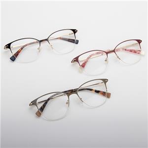 Semi Rim Fancy Metal Women Glasses