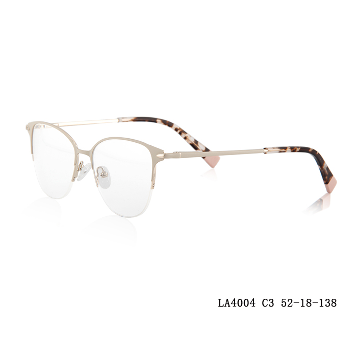 Semi Rim Fancy Metal Women Glasses