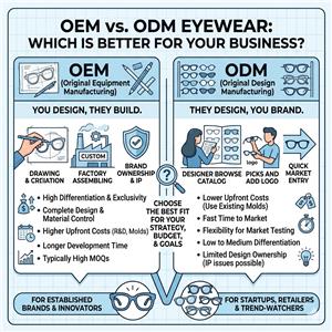 Lunettes OEM vs ODM : laquelle est la meilleure pour votre entreprise ?