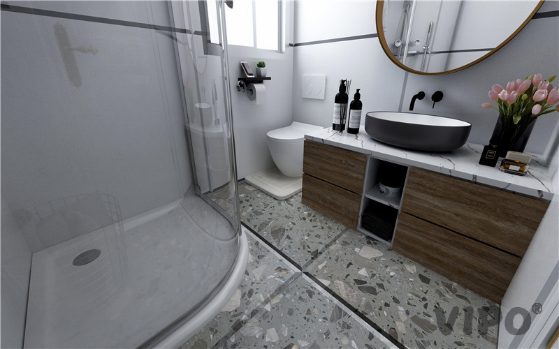 bathroom calacatta nuvo quartz