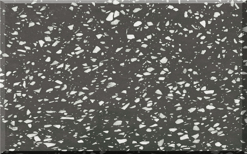 Pavimento e rivestimento bagno grigio persia scuro terrazzo italiano