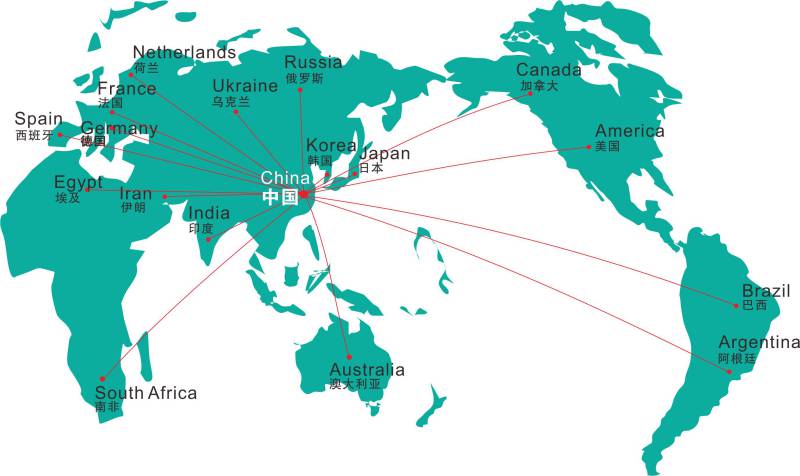 Vertriebsnetz – von hier in die Welt