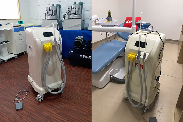 mobile dental suction unit