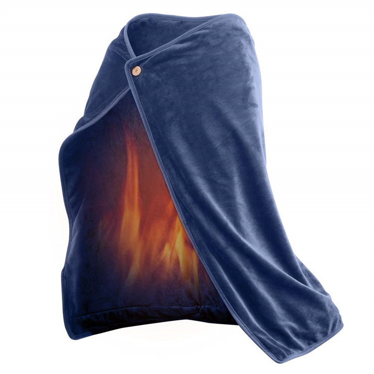 Luxe elektrisch verwarmde fleece deken zacht verkrijgbaar in 4 kleuren, grijs, blauw, rood of crème Wasbaar in de machine ideaal cadeau