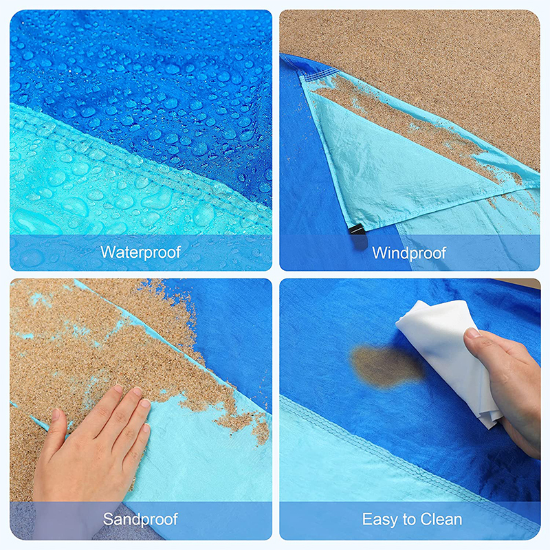Supply Outdoor durable larger camping compact outdoor sand mat blanket