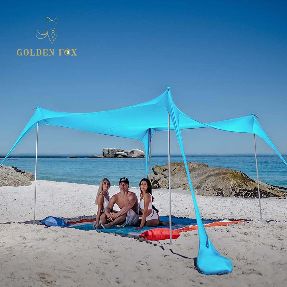 outdoor beach tent with UPF50+
