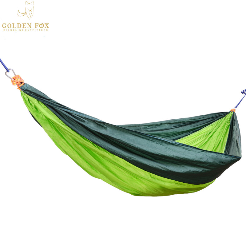 Outdoor Comfortable Easily Hanging Parachute Nylon Fabric Hammock