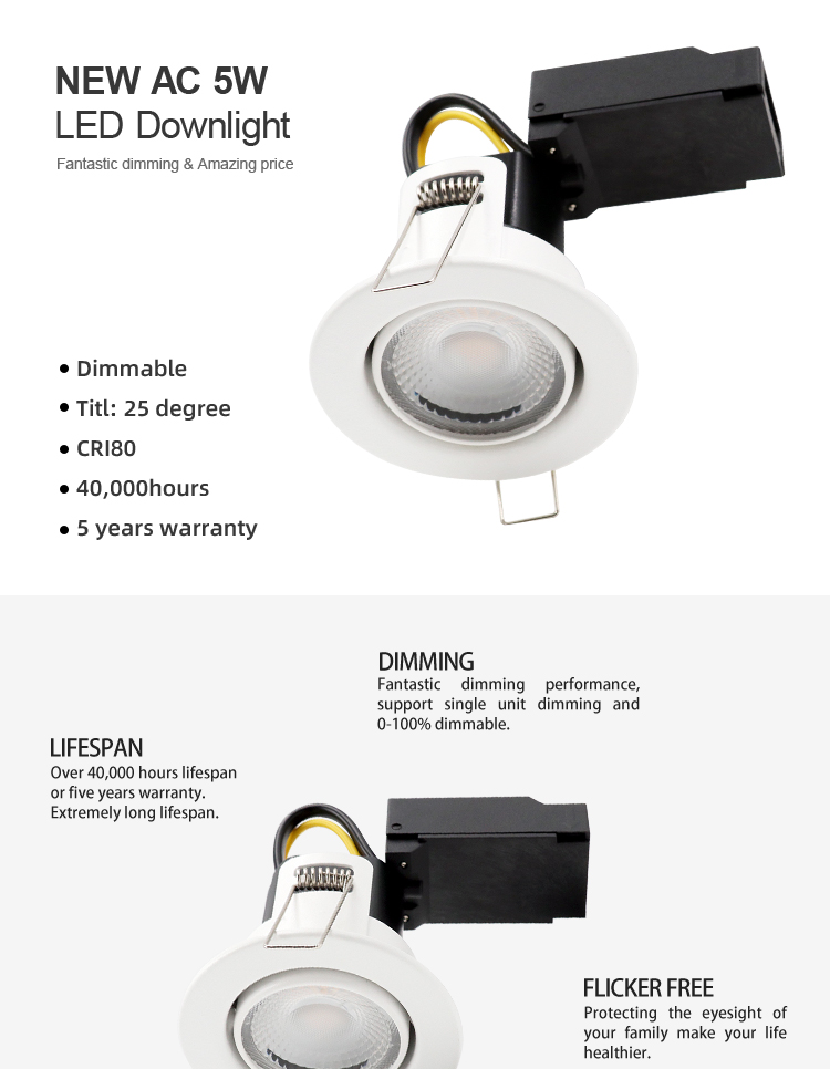 ceilling dimmable downlight