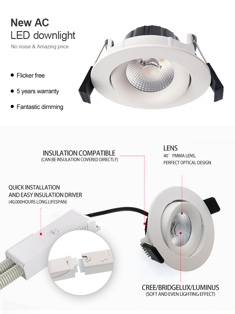 IP44 LED downlight