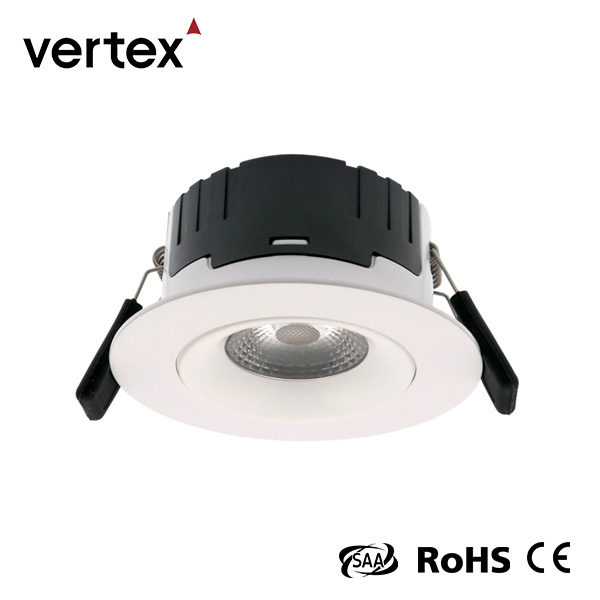 Ip44 Led White Round Dimmable Downlight