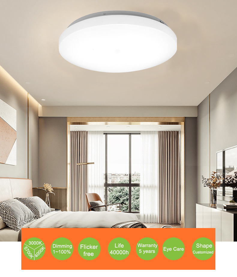 New Cloud 3CCT Ceiling light Smooth Dimming