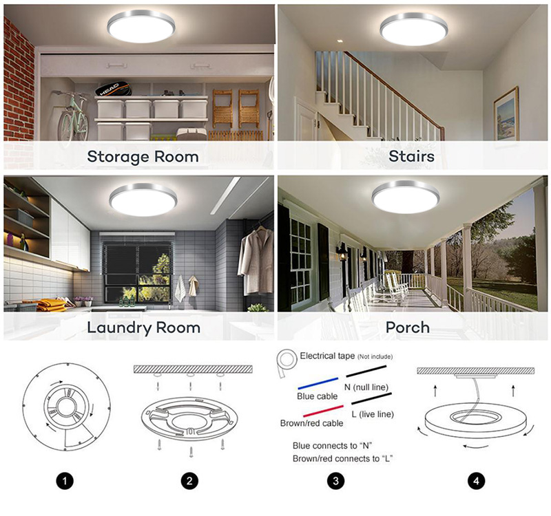 Sensor ceiling light