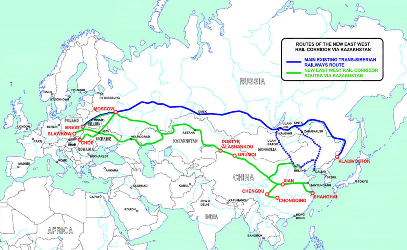 rail shipping to Russia