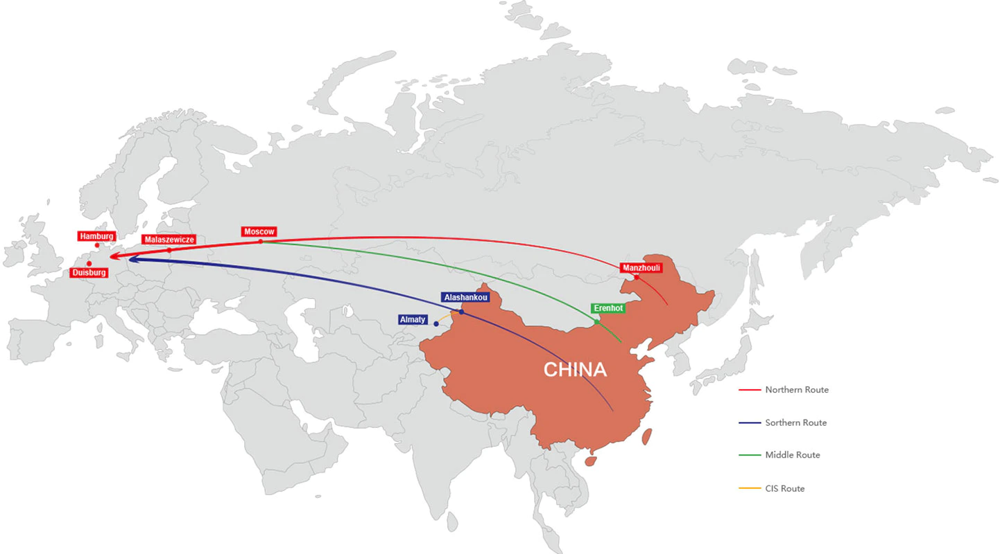 China to Germany rail ransport