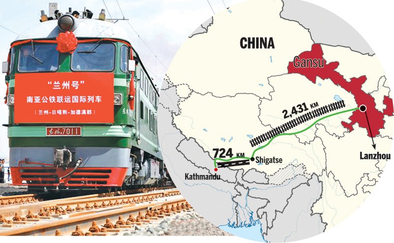 Rail container from China to Vietnam