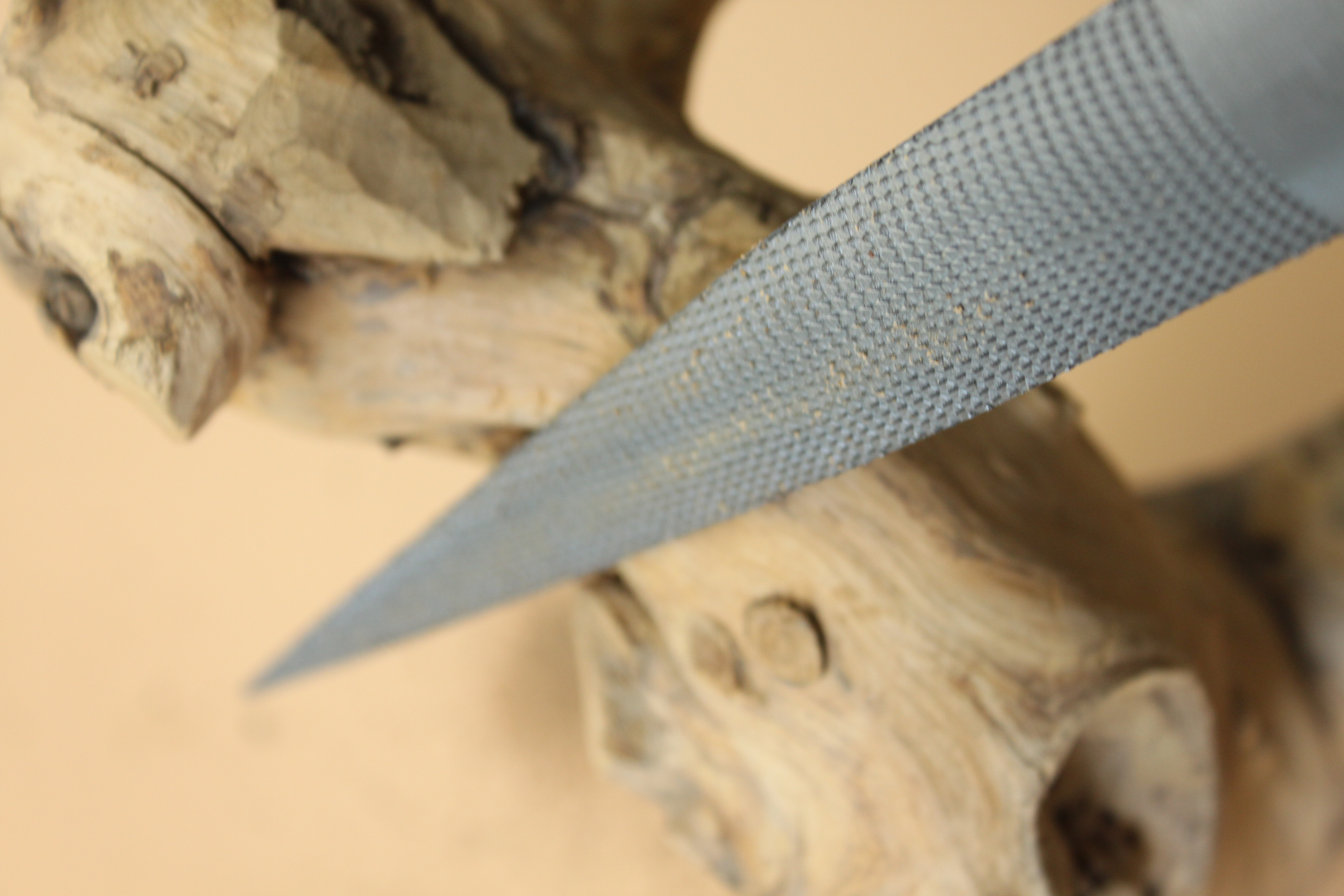 Pointed half round rasp file