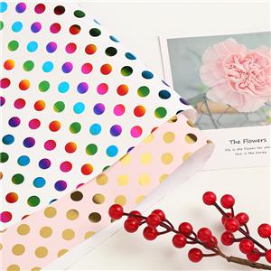 70cmX 1m paper Classic holographic circle foil hot stamping for birthday gift decoration