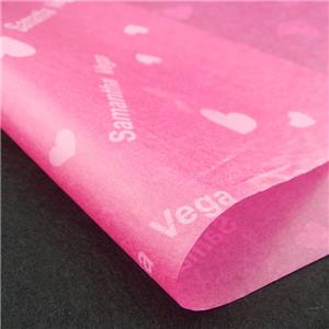 Custom printed brand name 17gsm gift wrapping tissue paper clothing wrapping tissue paper