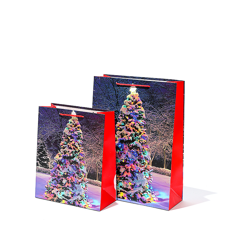 Luxury Glitter paper bag Cheap Price Christmas Shopping Packaging Art/Kraft Paper Gift Bags Free Design