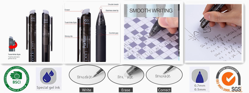 Twist Write Retractable Erasable Gel Pen