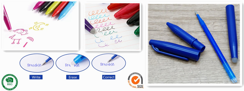 Erasable gel pen for rocket notebook