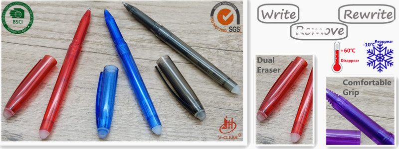 Erasable gel ink pen mixed color