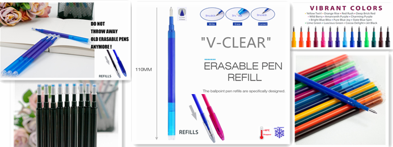 Friction gel ink refill 0.8g ink quantity