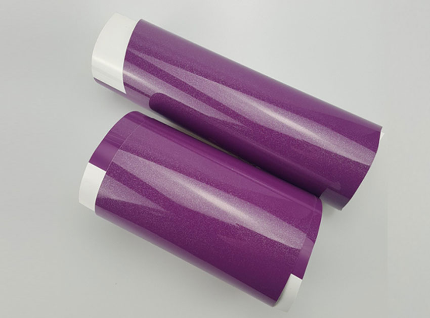 Purple color tiny metallic PVC Self Adhesive Vinyl