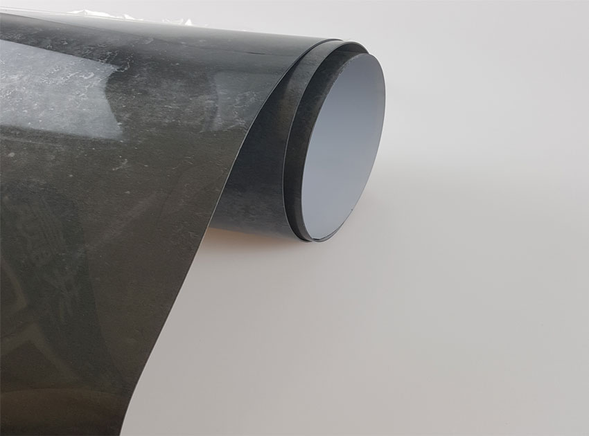 High Gloss UV Coated black color PVC Film