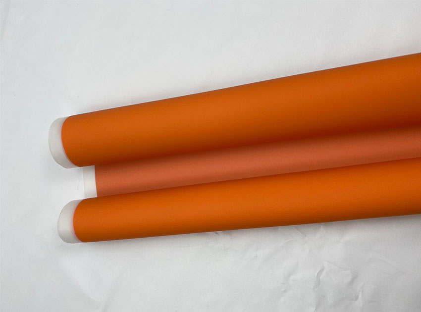 Soft Touch Anti-scratch PVC Sheet with Hermes Orange color