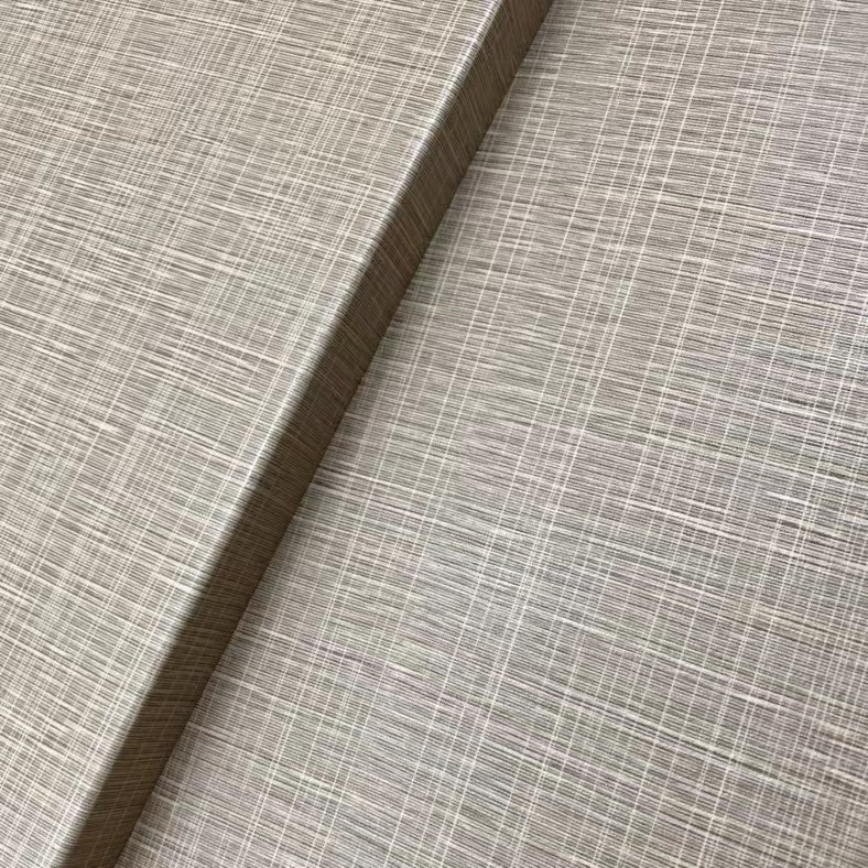 Linen effect design pvc decorative film