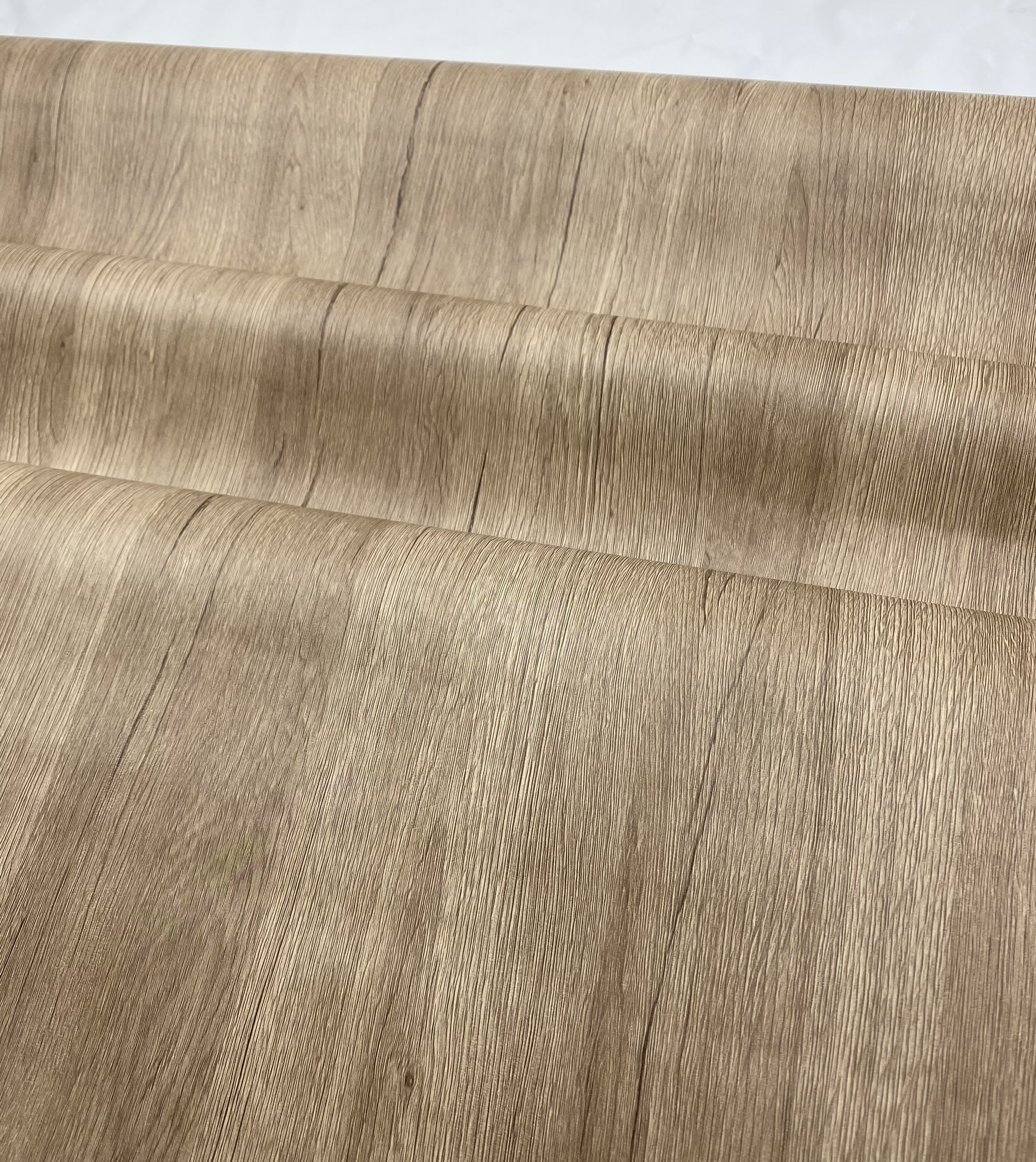 European Oak Wood Design Pvc Decorative Film For Decoration