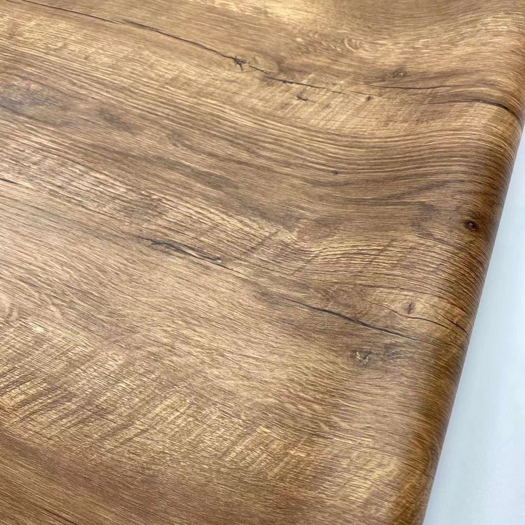 チャイニーズユーデザインウッドPVC装飾フィルムリリース