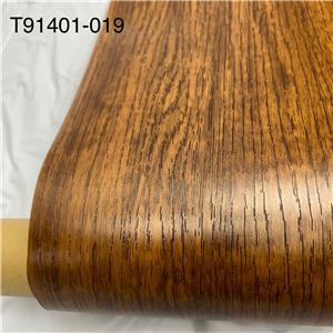 Russian black oak woodgrain design matte pvc decorative film