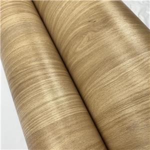China Nanmu design pvc decorative film and melamine paper for decoration