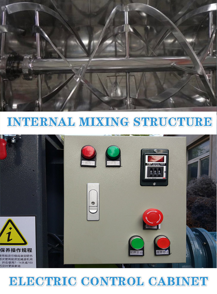 horizontal mixer machine