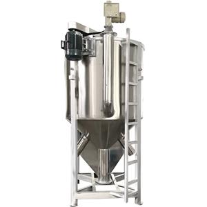 Stainless steel vertical mixer for melt blown fabric raw materials